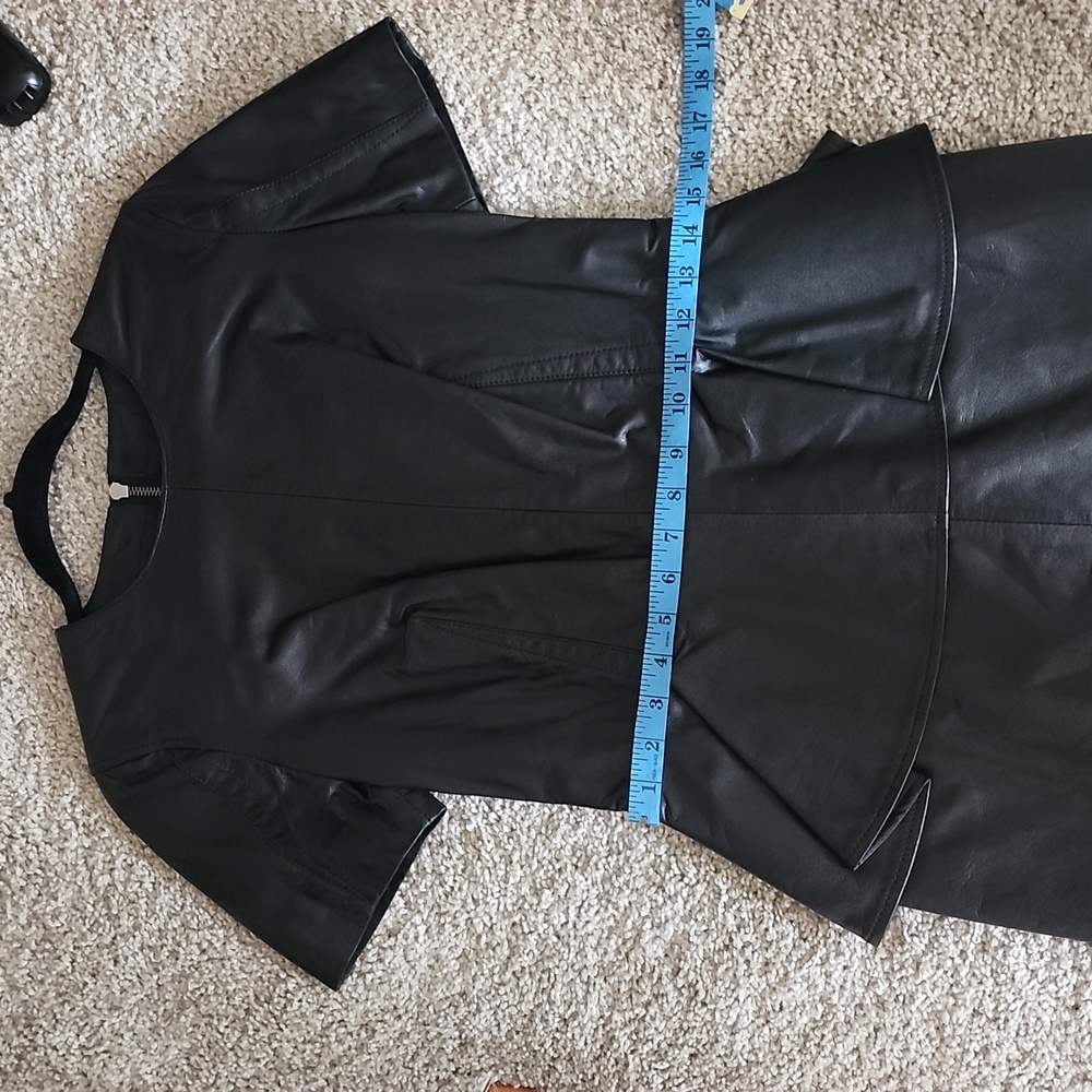 Alexander Mcqueen NWT real leather structured badazz dress SEE MEASUREME… - Picture 9 of 16